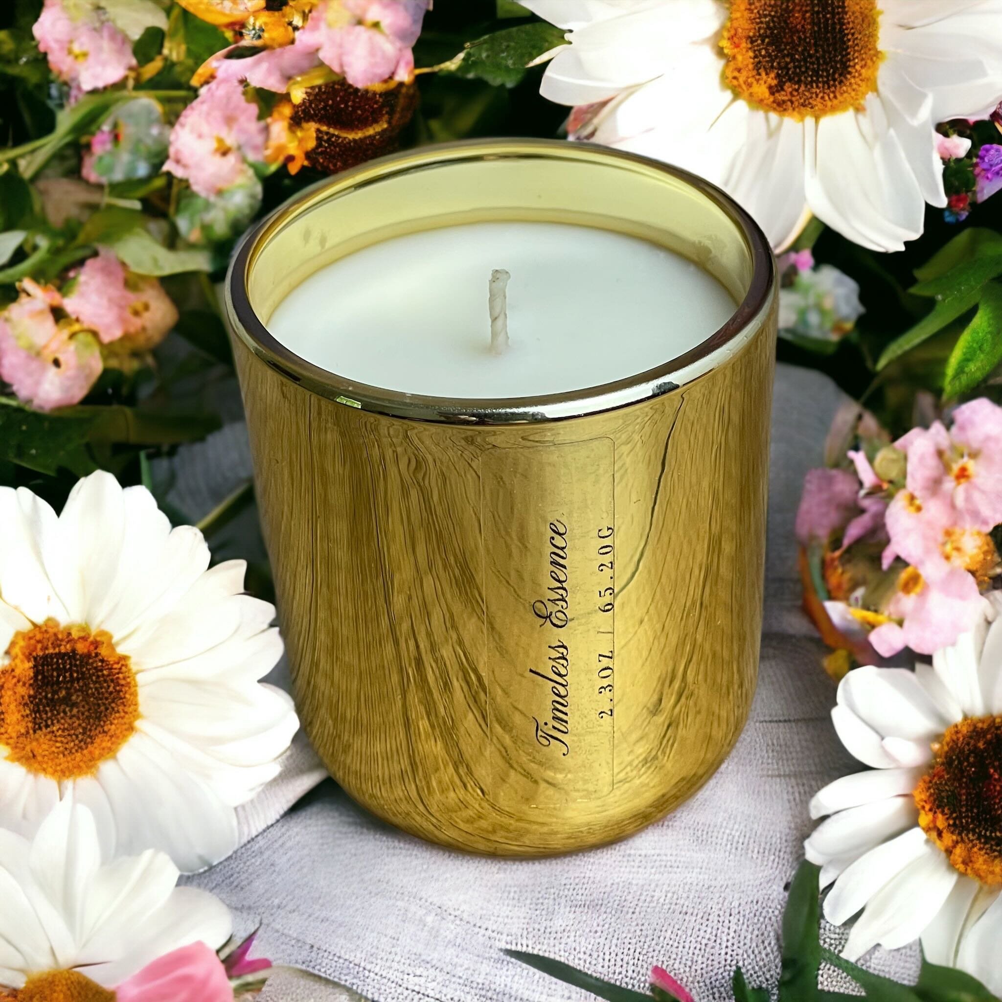 Timeless Essence Candle Soy Vanilla Scented Candle Home